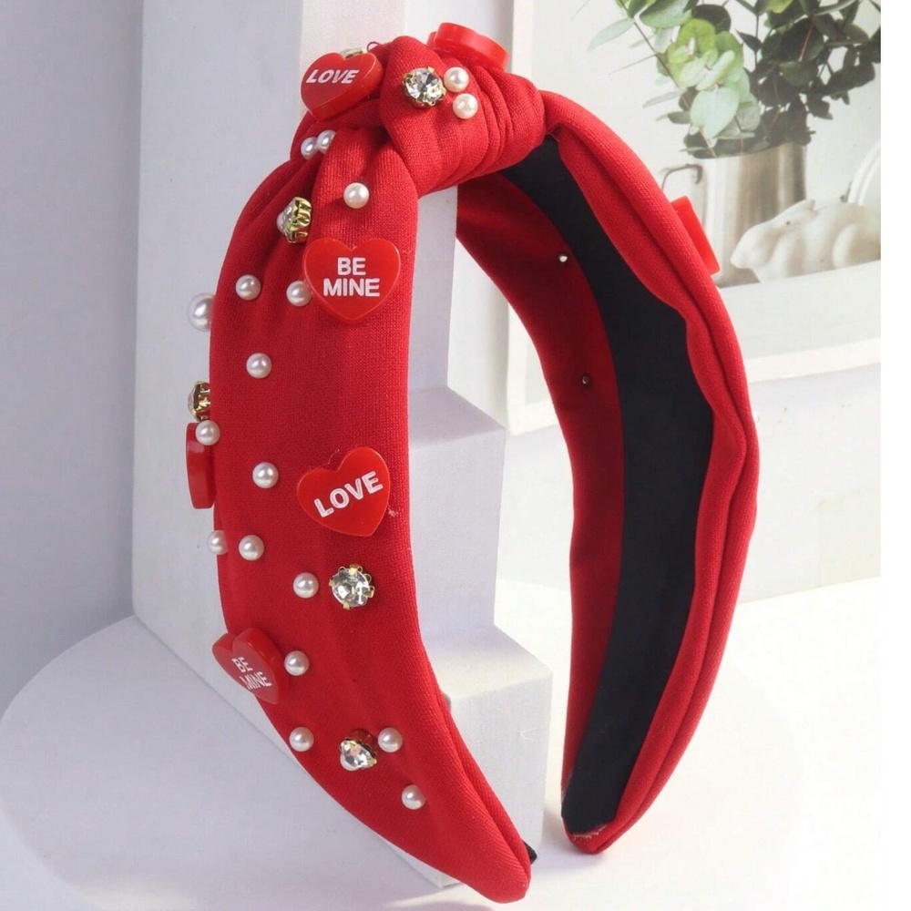Vday Valentine's Day heart Headband - Picture 8 of 10